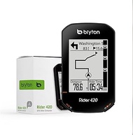 Bryton Rider 420 2.3 Inch LCD Wireless GPS Bike/Cycling Computer. Compatible with Bike Radar, 35hrs 