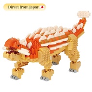 nanoblock Dinosaur Model by Kawada - Velociraptor NBC_362, Ankyloaurus NBM-063, Spinosaurus NBM-062,