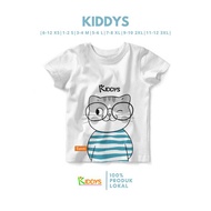 Kiddys Baju Kaos Anak Unisex Motif Kucing [kds52] 5-6 tahun