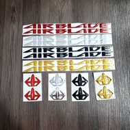 Tem nổi AIR BLADE logo kim cương dán xe honda ab đời 2013 đến 2016 chất liệu nhựa dẻo
