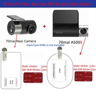 (24hr ship) 2 PCS For  70Mai Dash Cam Pro Plus + A500S A510 A200 A410 Dash Cam Smart 3M Film And Sta