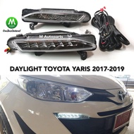 ไฟเดย์ไลท์​ LED DAYLIGHT​ DRL TOYOTA​ YARIS​ 2017 2018 2019​ โตโยต้า ยาริส รับประกันสินค้า 1 เดือน