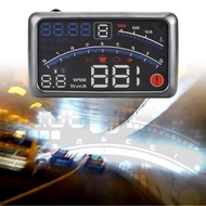 Nearbeauty 5.5 inch Car Hud Heads Up Display  Universal F4 MPH Over Speed Alarm Speedometer Head MPH