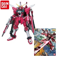 Original Bandai Gundam Anime Figure MG 1/100 SEED INFINITE JUSTICE GUNDAM ZGMF-X19A Assembling Model