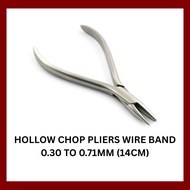 HOLLOW CHOP PLIERS WIRE BAND 0.30 TO 0.71MM (14CM)