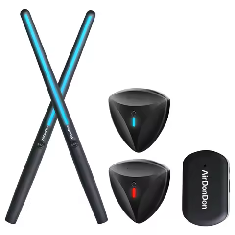 Portable Air Drum Set Air Electronic Drum Sticks Bluetooth-Compatible Air Drum Foot Sensor Electroni
