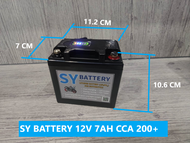 SY Battery รุ่นพิเศษรถแข่ง แบตฯลิเทียมฟอสเฟส สำหรับมอเตอร์ไซค์ 12V 7AH/ 14 AH CCA200/400