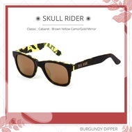 Skull Rider Classic Sunglasses : Cabaret : Brown Yellow Camo/Gold Mirror