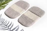 純羊毛氈隔熱手套/廚房用品/羊毛氈保溫手套/阻熱手套-淺灰色白色