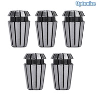 UPTONICE 5Pcs ER11 Spring Collet Set, High Accuracy ER11 Type CNC Collet Chuck, 1/16" to 1/4" Range 