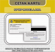 Jasa Cetak Kartu NPWP/B P J S/ bahan pvc tebal seperti ktp