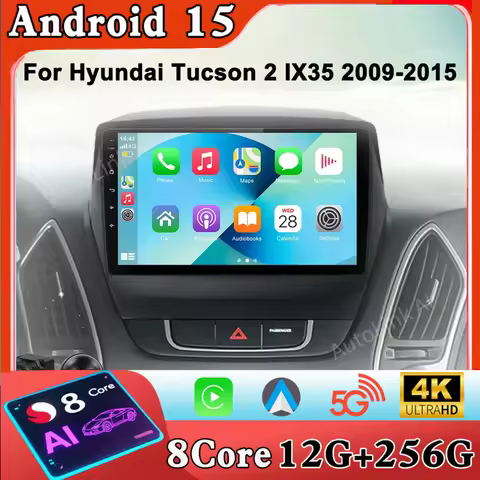 For Hyundai Tucson 2 LM IX35 2009-2015 4G Android 15 Car Stereo Radio Multimedia Video Player Naviga