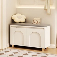 Shoe Cabinet Cream Style Shoe Changing Bench Can Sit On Shoe Rack Shoe Cabinet Bench Integrated Shoe
