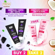 (Buy 2, Take 2) Fresh Smilelab Charcoal + Pink Himalayan Salt 100g