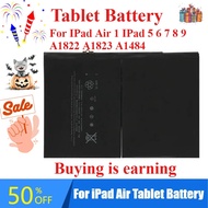 9327mAh Tablet Battery for IPad Air 1 IPad 5 6 7 8 9 A1822 A1823 A1484