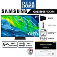 [2022 New OLED] Samsung QA55S95BAKXXM 55'' OLED 4K Smart TV [Free HDMI cable & TV Bracket]