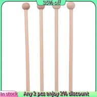 Hot-2 Pair Wood Mallets Percussion Sticks for Energy Chime, Xylophone, Wood Block, Glockenspiel and Bells