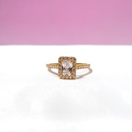 CINCIN TUNANG RECTANGLE EMAS 916 BAJET