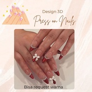 Press on nails 3DDesign/ y2kDesign fake nail art/ press on nails art custom fake nails custom nail a