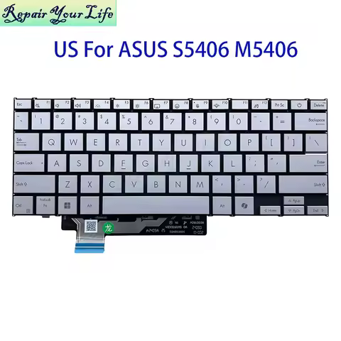 US RGB Colorful Backlight Keyboard For Asus Vivobook S 14 OLED S5406 M5406 S5406SA S5406UA USA Engli