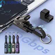 JEROMY 65W Keychain, with V/A/W Display 65W PD Fast Charging Cable, 4-in-1 Keychain Data Cable 4 in 