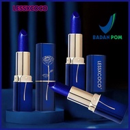 Lipstik Biru yang Berubah Menjadi Merah/Blue Lipstick Color Charging Lipstik Biru Lipstick Bibir Wat