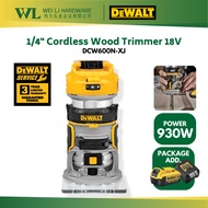 DEWALT DCW600N-XJ Brushless Cordless Trimmer 20V/Mesin Trimmer Kayu/Wood Trimmer Machine/Mesin Kayu 