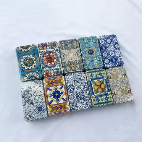 10 Pcs Shivering Rectangular Tinplate Metal Storage Boxes For Ornaments,Wedding Candy ,Sundry Goods，