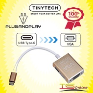 Tinytech Type-C 3.1(M) to VGA(F) Full HD 1080P Converter Cable  (CB-TC31/VGA)