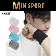 AOLIKES 0238 Wristband Size 8x8cm Thick, Sweat-Absorbent, Sports, Gym, Pickle Ball