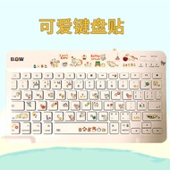 [Keyboard Film] [Without Keyboard] Cartoon Cute Keyboard Sticker Computer Button Sticker iPad Airlin