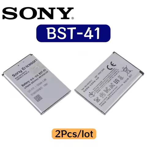 2Pcs/lot BST-41 Phone Battery For Sony Ericsson Xperia PLAY R800 R800i Play Z1i A8i M1i X1 X2 X2i X1