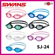 Gogal Renang Swans SJ-24 Kids 6-12yo UV Cut Nameplate Silicone | Ships from Japan