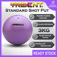 Trident Standard Shot Put Lontar Peluru (3kg) Trident Standard Shot Putt Steel Ball Bola Besi Sukan