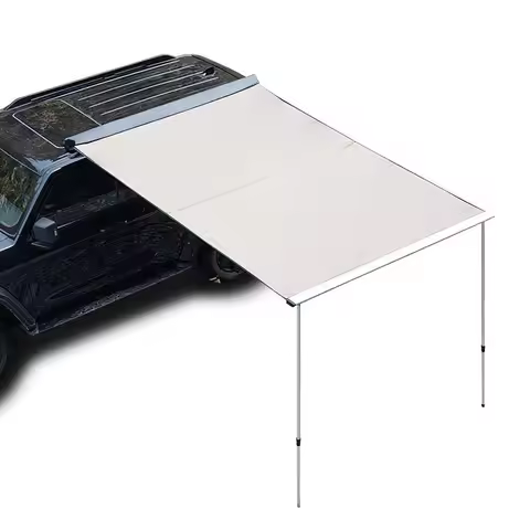 Car Side Awning SUV Vehicle Camping Canopy Quick Setup Waterproof UV Protection Portable Roof Top Te
