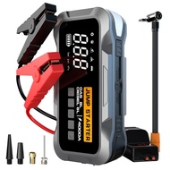 5 in 1 24000mAh Car Jump Starter Power Bank Tire Inflator & Compressor Air Pump Peak Current 4000A f