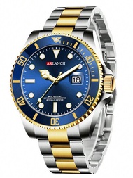 Arlanch奢華時尚潛水手錶 男士30atm防水日期計時運動石英手錶