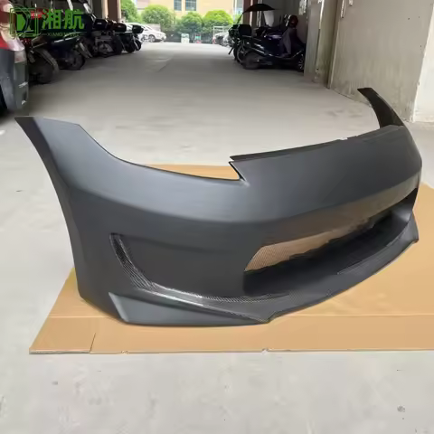 Suitable for Nissan 370Z Z34 modified AMUSE style semi-carbon fiber front bumper, front pump handle,