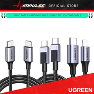UGREEN USB-C Fast Charging Cable 100W / USB-C Round Cable Nickel Plating Aluminum Shell 60W / USB-C 
