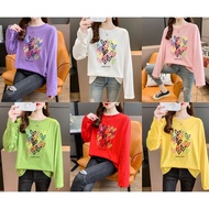 [AMYGO] Baju T Shirt Perempuan Lengan Panjang Women Long Sleeve Wanita Murah Baju T Shirt Perempuan Lengan Panjang    Wa