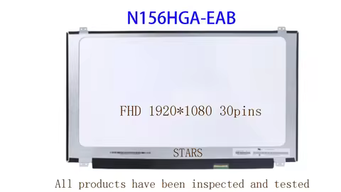 15.6"Slim Laptop LCD Screen N156HGA-EAB Fit N156HGE-EA1 EA2 EB1 N156HGE-EAB N156HGE-EBB N156HGE-EAL 