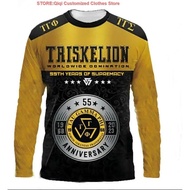 Tau Gamma Phi triskelion Frat brotherhood 55 th Anniversary long Shirt Full Sublimation00161