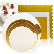Round/square Cake board cake base 6 / 8 / 10 inch gold cake tray cardboard