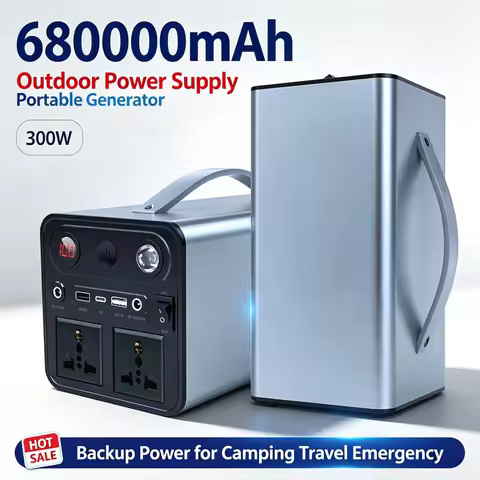 68000mAh 110V/220V 300W Portable Power Station Powerful Emergency Power Supply Outdoor Camping Exter