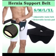 Men Inguinal Truss Hernia Belt (Black) Elastic Breathable Adjustable Hernia Support Belt