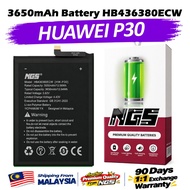 ORIGINAL NGS Brand 3650mAh Battery HB436380ECW Compatible For Huawei P30