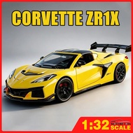 KLT 1:32 Corvette C8 ZR1X Diecast Model Car Alloy Cars Toys Collection Gift For Kids Boy Girl