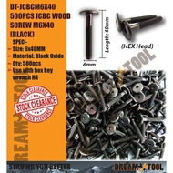 * NON - RETURNABLE / CLEAR STOCK* DT-JCBCM6X40	500pcs JCBC Wood Screw M6 X 40 *CLEAR STOCK*