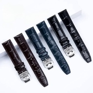 Blue Brown black soft genuine leather watchband for EUR strap Portugieser porotfino family pilot's 2