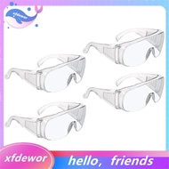 4 Pcs Anti Fog Safety Goggles Clear Protective Glasses Protective Goggles Lab Goggle Side  Safety Go